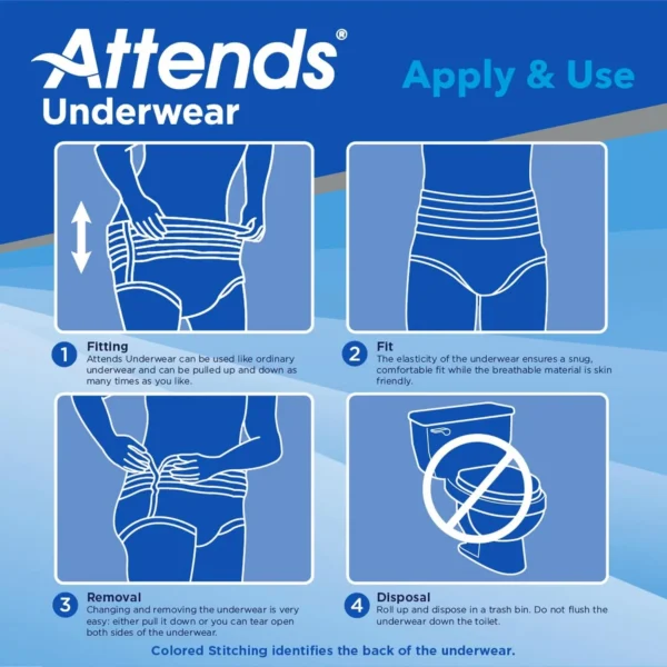 Attends® Underwear Talla L