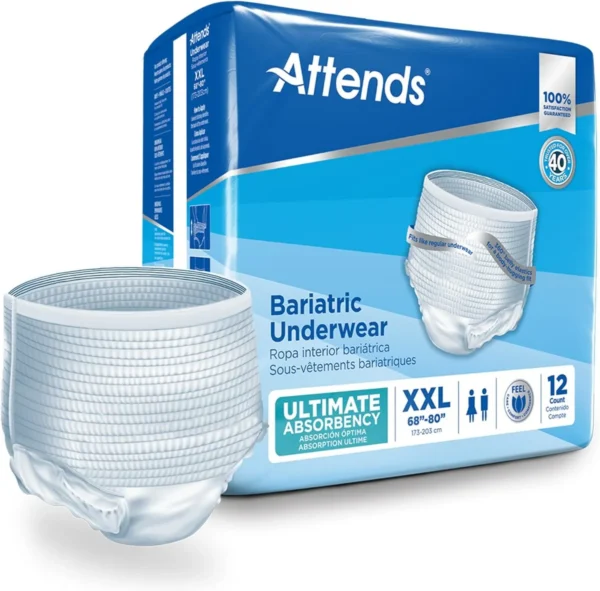 Attends® Bariatric Underwear XXL (12 unidades)