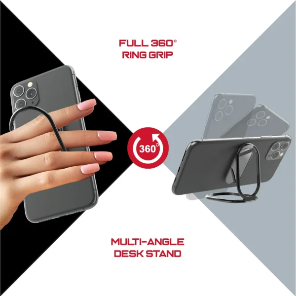 Soporte de escritorio y anillo para teléfono AXISGRIP