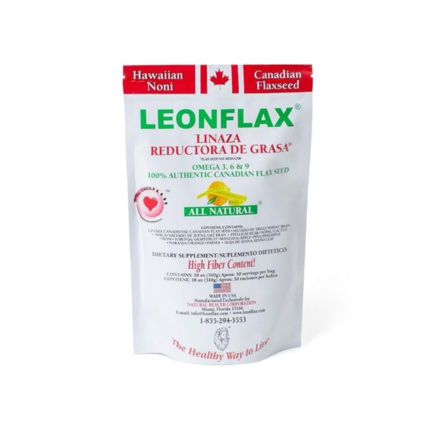 Leonflax Linaza Suplemento Dietético en Polvo con Fibra Natural 510 g