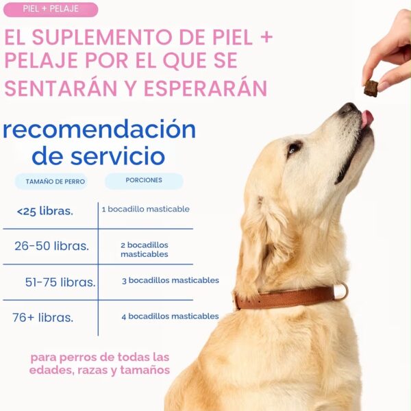 Native Pet Omega Masticables para Piel y Pelaje de Perros Sabor Pollo 30 Unidades