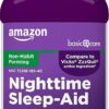 Amazon Basic Care Líquido Auxiliar del Sueño Nocturno Difenhidramina 50mg 355ml