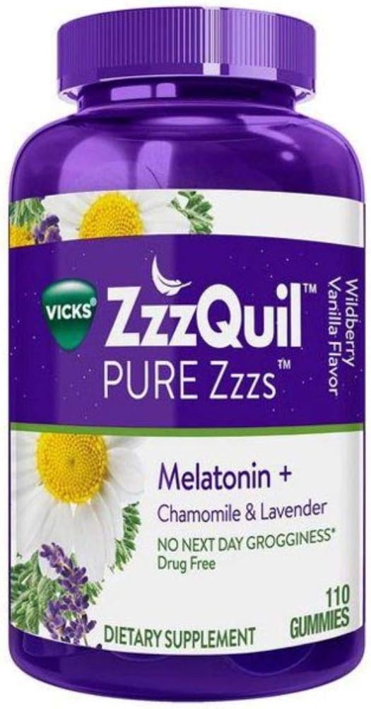 Vicks ZzzQuil PURE Zzzs Gomitas de Melatonina 72 unidades
