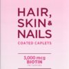 Nature's Bounty Cabello Piel y Uñas 3000 mcg de Biotina Multivitamínico 60 Capletas