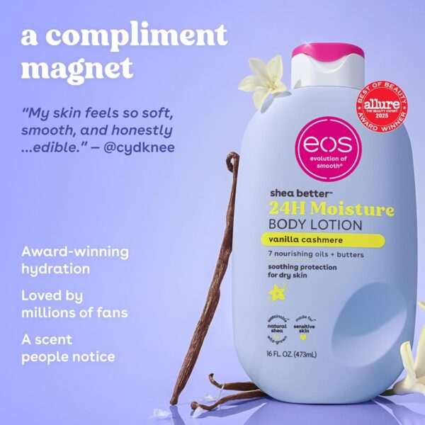 Eos Shea Better Loción Corporal Vanilla Cashmere 16 oz