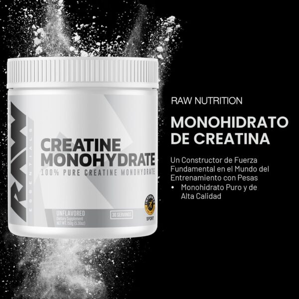 RAW Creatina Monohidratada Sin Sabor