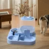 CarpNettore Comedero y Dispensador de Agua 2 en 1 Automático por Gravedad para Mascotas