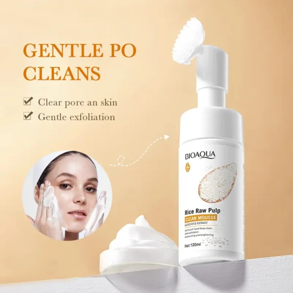 BIOAQUA Rice Raw Espuma Limpiadora Facial
