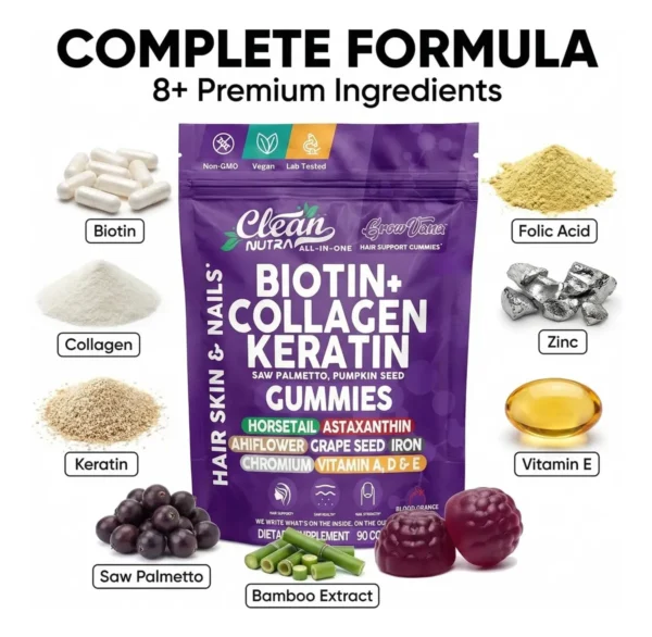 GrowVana Gomitas Crecimiento Cabello 90 unidades
