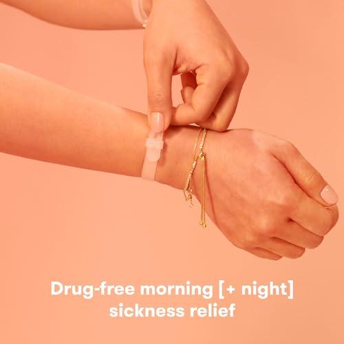 Frida Mom Anti-Nausea Bands Pulseras de Acupresión Ajustables para Náuseas del Embarazo