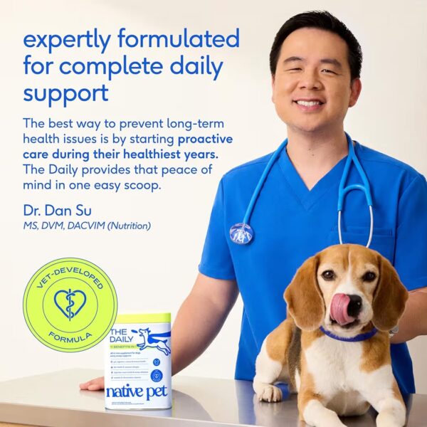 Native Pet The Daily 11 en 1 Vitaminas y Suplemento en Polvo para Perros 198g