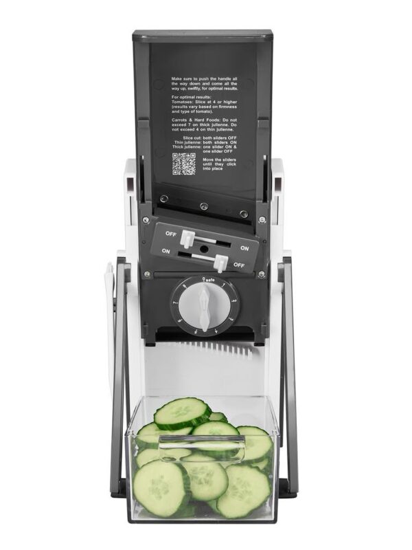 Cuisinart Cortador Manual con Base de Succión Mandolina Multifuncional para Frutas y Verduras