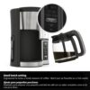 Ninja CE250 Cafetera Programable de Goteo 12 Tazas 2.8L con Jarra de Vidrio