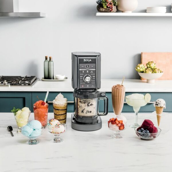 Ninja CREAMi Deluxe CN501CO Máquina para Hacer Helados y Postres Congelados 11 Funciones
