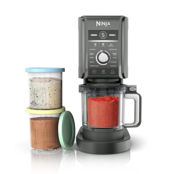 Ninja CREAMi Deluxe CN501CO Máquina para Hacer Helados y Postres Congelados 11 Funciones