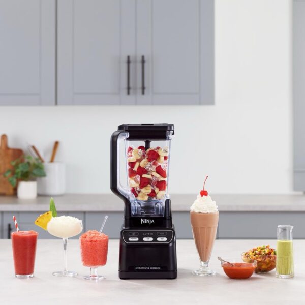 Ninja SmoothieiQ CO750BPTLA Licuadora de Alto Rendimiento 1400W Auto-iQ Jarra 72 oz