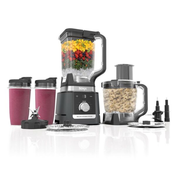 Ninja Deluxe Kitchen System CO905KS Licuadora y Procesador de Alimentos Auto-IQ 1200W