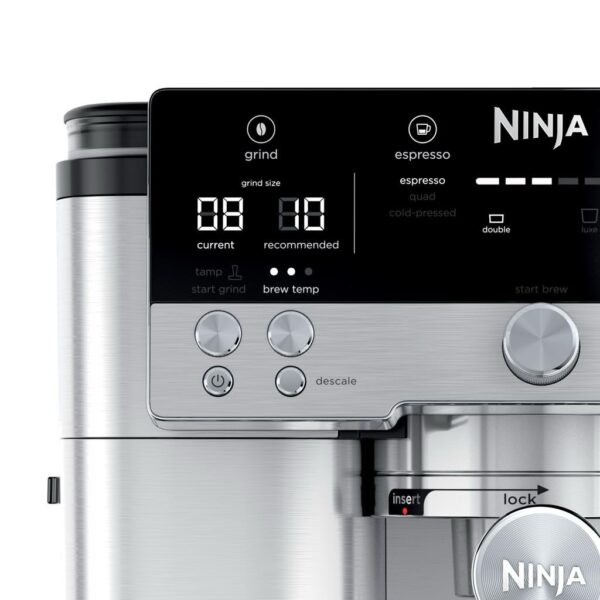 Ninja ES601 Máquina de Café Espresso 3 en 1 con Molinillo Integrado y Espumador Automático