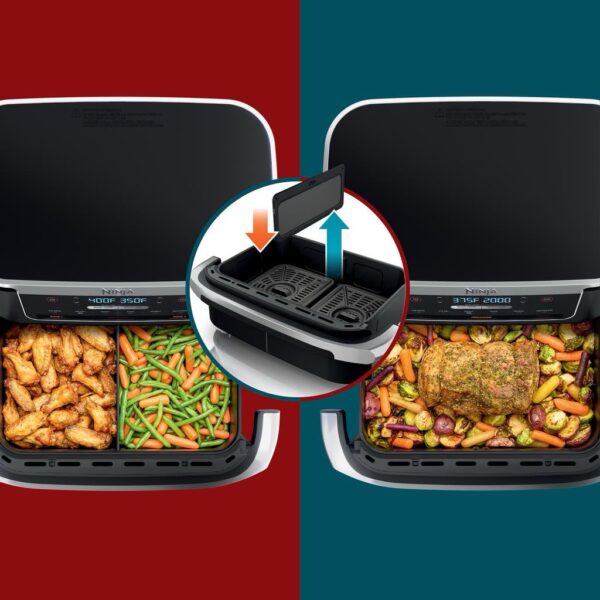 Ninja Foodi DualZone FlexBasket DZ071 Freidora de Aire Doble Zona 6.6L 1690W
