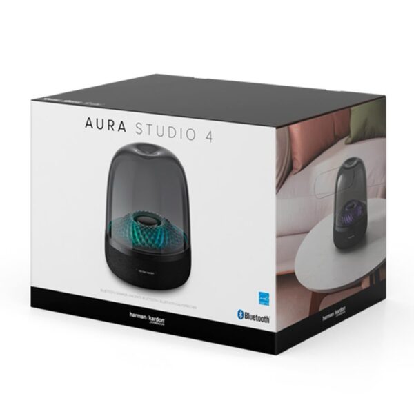 Harman Kardon Aura Studio 4 Altavoz Bluetooth 360° con Cúpula Transparente y Luces LED