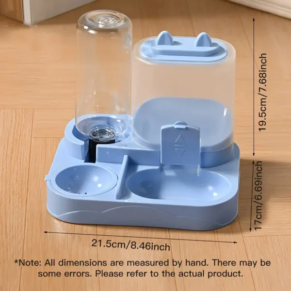 CarpNettore Comedero y Dispensador de Agua 2 en 1 Automático por Gravedad para Mascotas