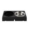 Friends Forever Comedero Doble Elevado para Perros con 4 Alturas Ajustables