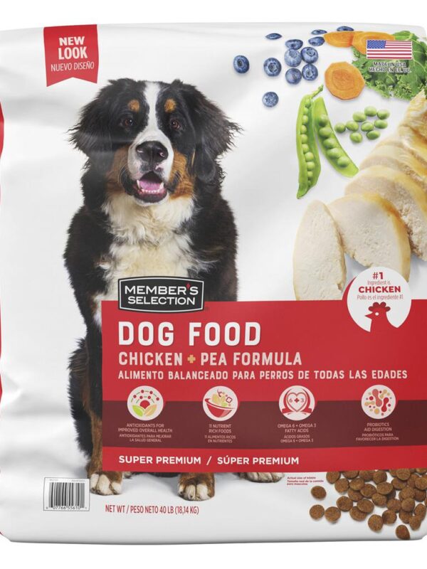 1d6e048c4a2d41706ee7944d007bdd2efbf0e02f_DogFood_755610_01 Member's Selection Alimento para Perros de Todas las Edades con Pollo y Guisantes 18.14 kg / 40 lb