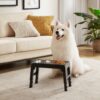 Friends Forever Comedero Doble Elevado para Perros con 4 Alturas Ajustables