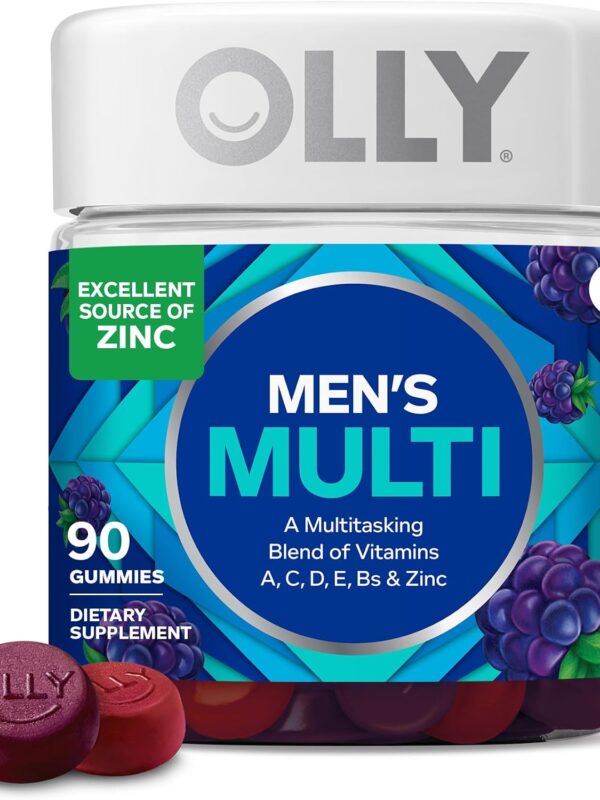 71vmOsH9LgL._AC_SL1500_ OLLY Perfect Men Multivitamínico en Gomitas para Hombre Sabor Blackberry Blitz – 90 Unidades