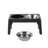 Friends Forever Comedero Doble Elevado para Perros con 4 Alturas Ajustables