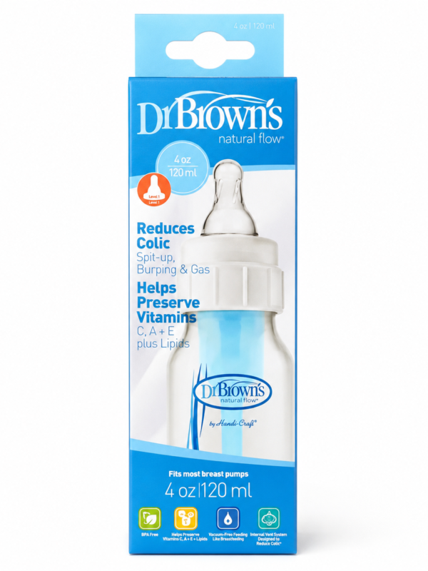 ChatGPT Image 25 ago 2026, 10_25_16 p.m. Dr. Brown's Natural Flow Pepe / Biberón para Bebé 4 oz – 120 ml