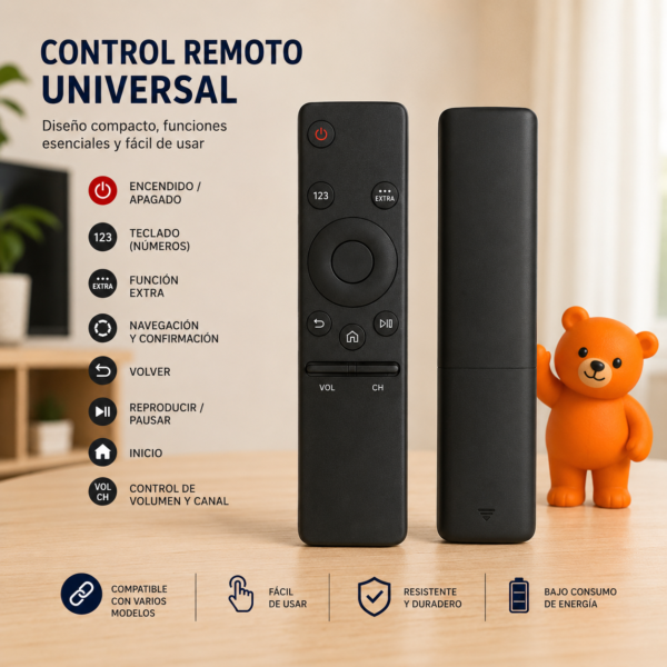 Control Remoto Universal Tipo Samsung para Smart TV