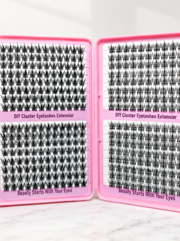 Libro de Pestañas Mixtas de 352 Racimos Estilo Natural y Anime