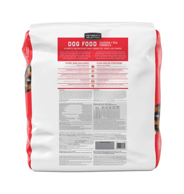 Member's Selection Alimento para Perros de Todas las Edades con Pollo y Guisantes 18.14 kg / 40 lb