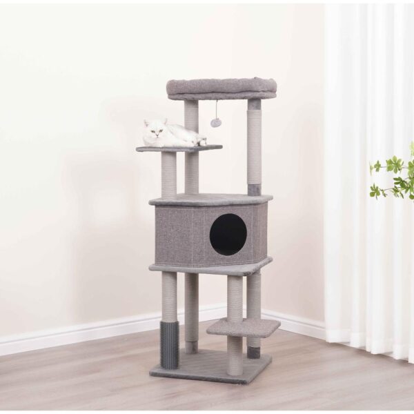 Catry Torre para Gatos Grande de 6 Niveles con Condominio y Postes para Arañar
