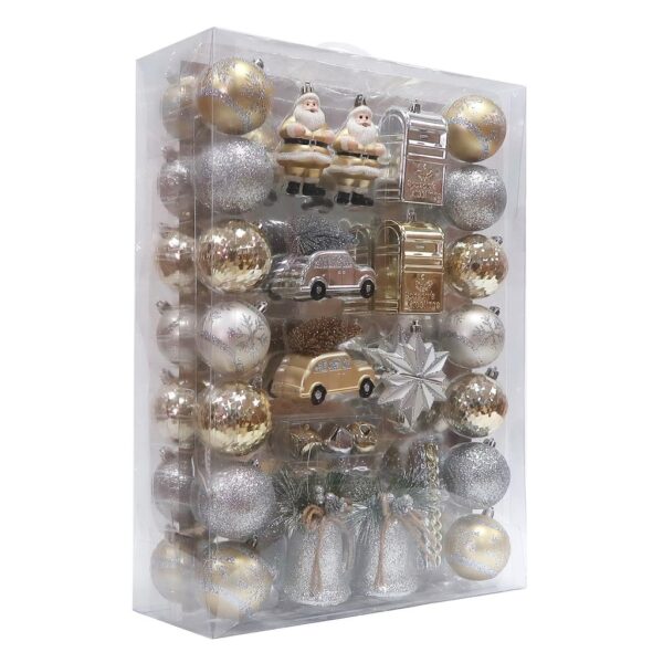 Set de Adornos Navideños Inastillables 70 Unidades