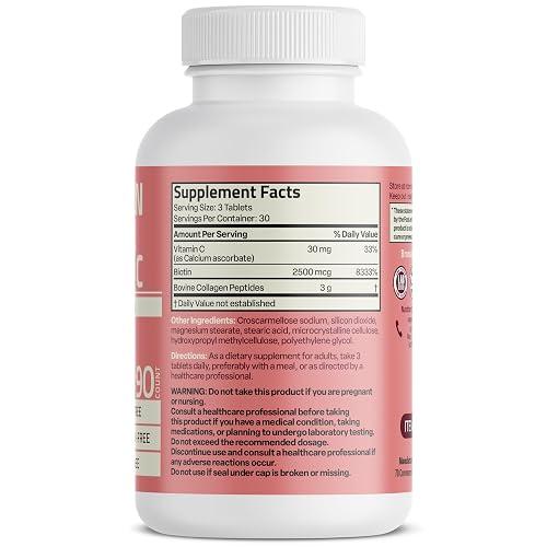Bronson Collagen Biotin & Vitamin C 3 en 1 90 Tabletas