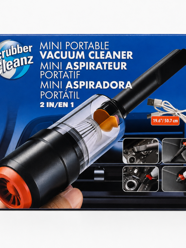 ChatGPT Image 31 ago 2026, 11_40_58 p.m. Scrubber Cleanz Mini Aspiradora Portátil 2 en 1