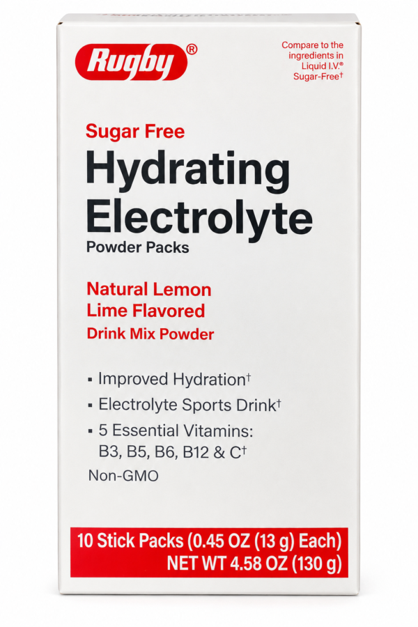 ChatGPT Image 6 sept 2026, 01_04_22 p.m. Rugby Hydrating Electrolyte Powder Sugar Free Sabor Limón-Lima 10 Sobres