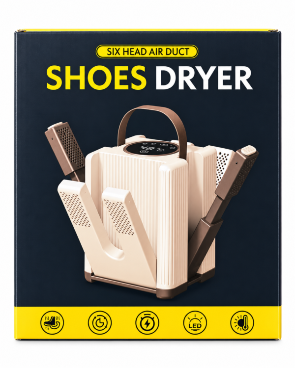 Secador Eléctrico para Zapatos de 6 Conductos con Temporizador