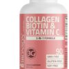 Bronson Collagen Biotin & Vitamin C 3 en 1 90 Tabletas