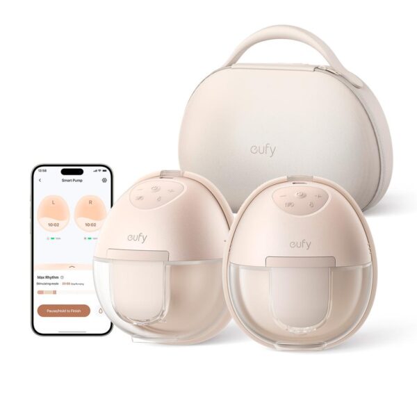 Eufy Extractor de Leche Materna Portátil S1 Pro con Tecnología HeatFlow