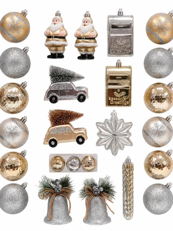Set de Adornos Navideños Inastillables 70 Unidades